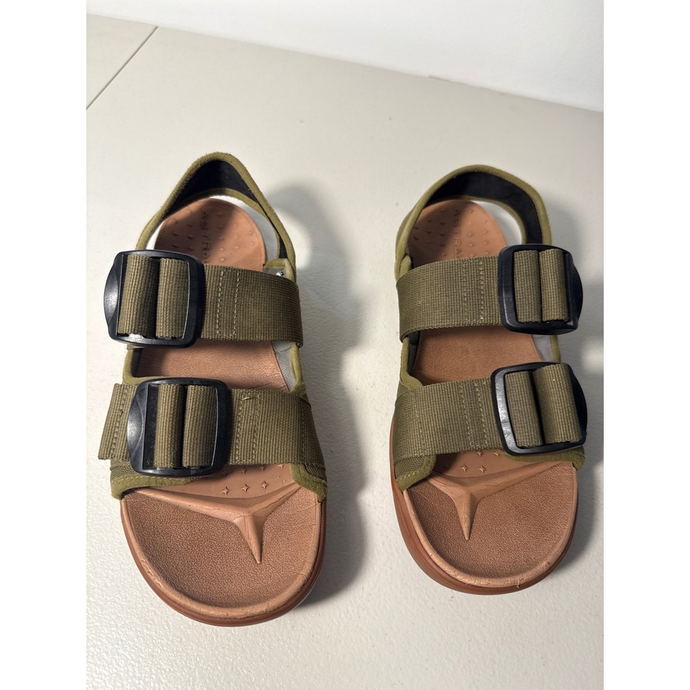 Astral P-Link Mens Sandals Olive Green Tan Outdoor Hiking Water Shoes Buckle 10